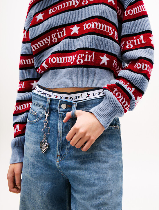 Tommy Girl 寬鬆條紋毛衣