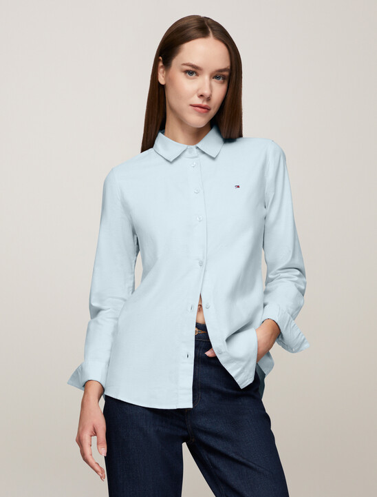 Asia Fit Regular Oxford Shirt, Breezy Blue Asia Fit Regular Oxford Shirt