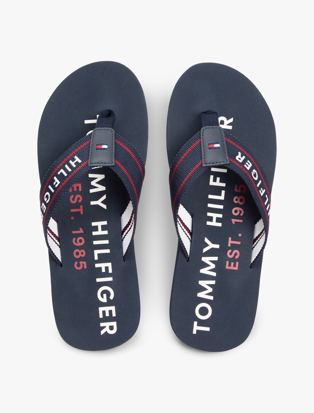 Webbing Strap Logo Flip-Flops, Desert Sky, hi-res