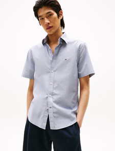 Lightweight Short Sleeve Oxford Shirt, Aegean Sea, hi-res