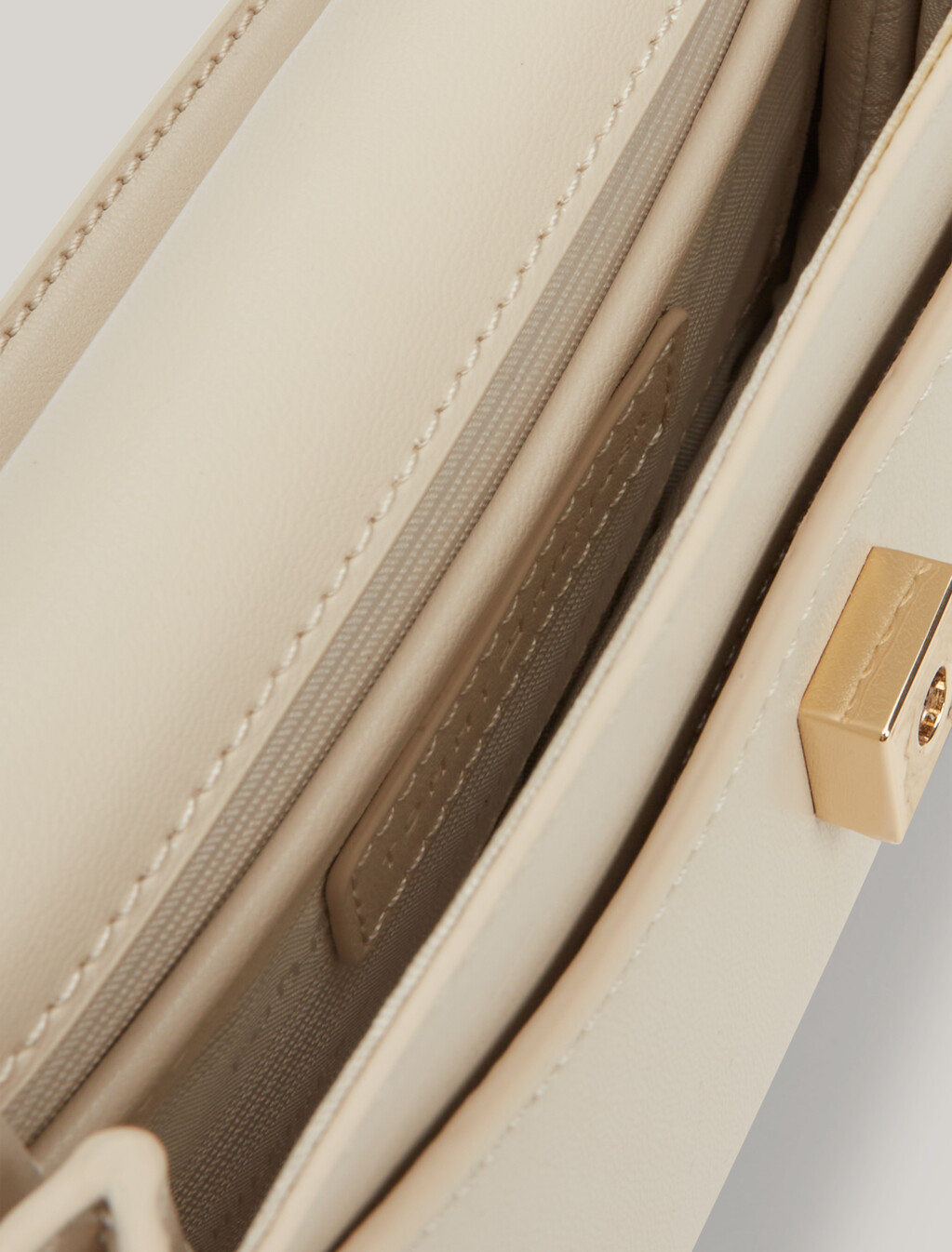 Chic Push Lock Crossover Bag, Classic Beige, hi-res