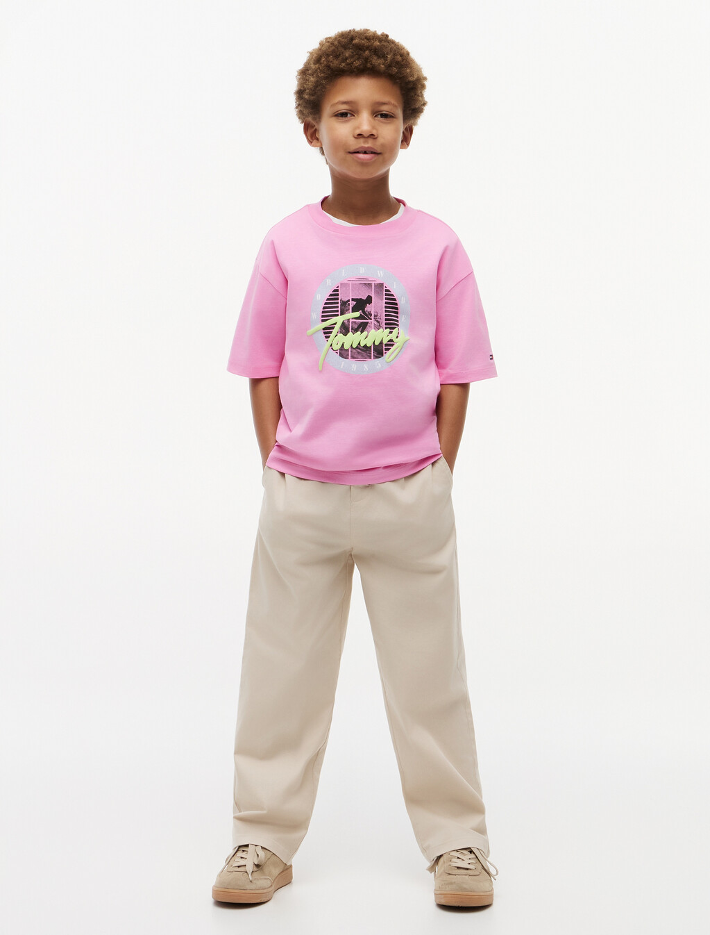 Graphic Logo Jersey T-Shirt, Pink Daisy, hi-res