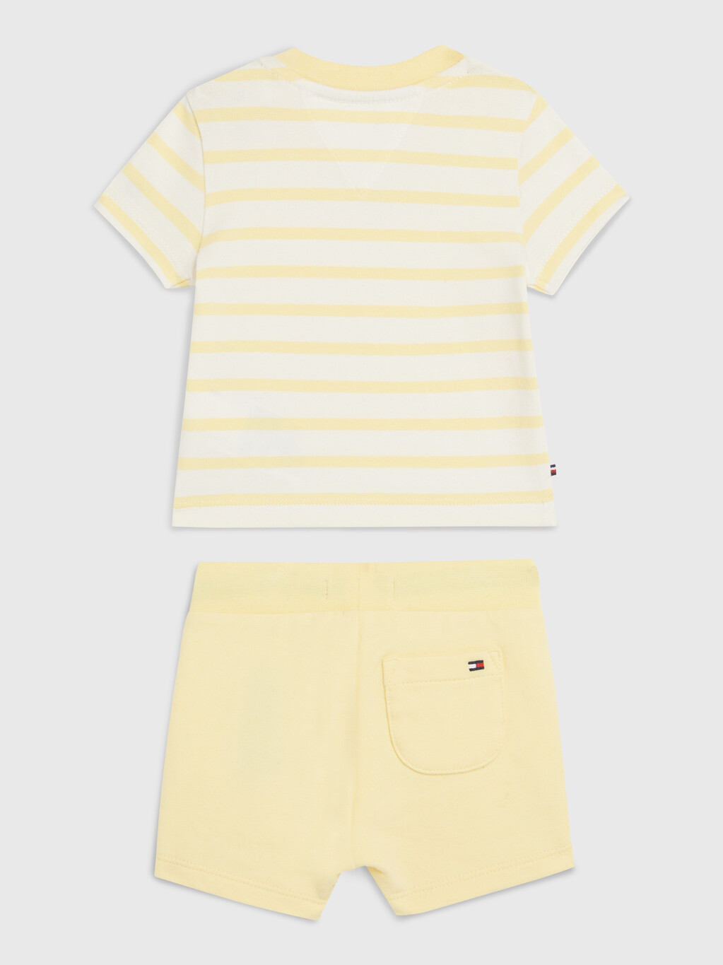 Essential Stripe T-Shirt And Shorts Set, Sunny Day, hi-res