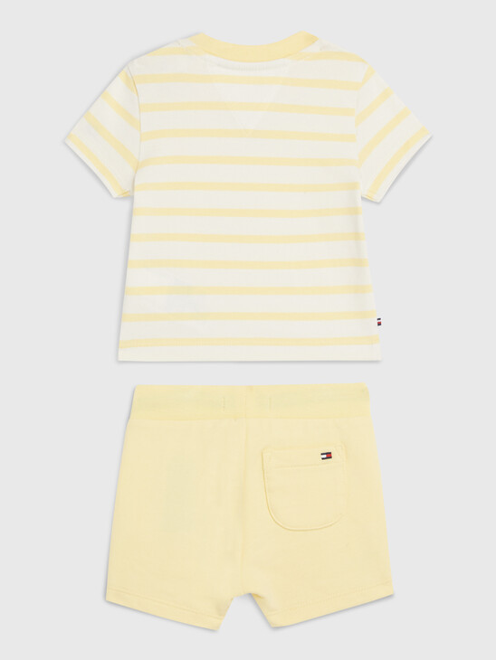 Essential Stripe T-Shirt And Shorts Set