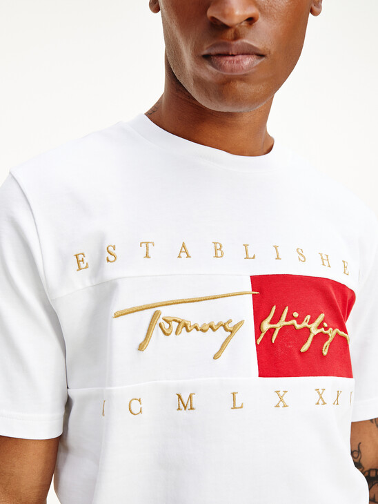 Signature Logo Embroidery T-Shirt Signature Logo Embroidery T-Shirt