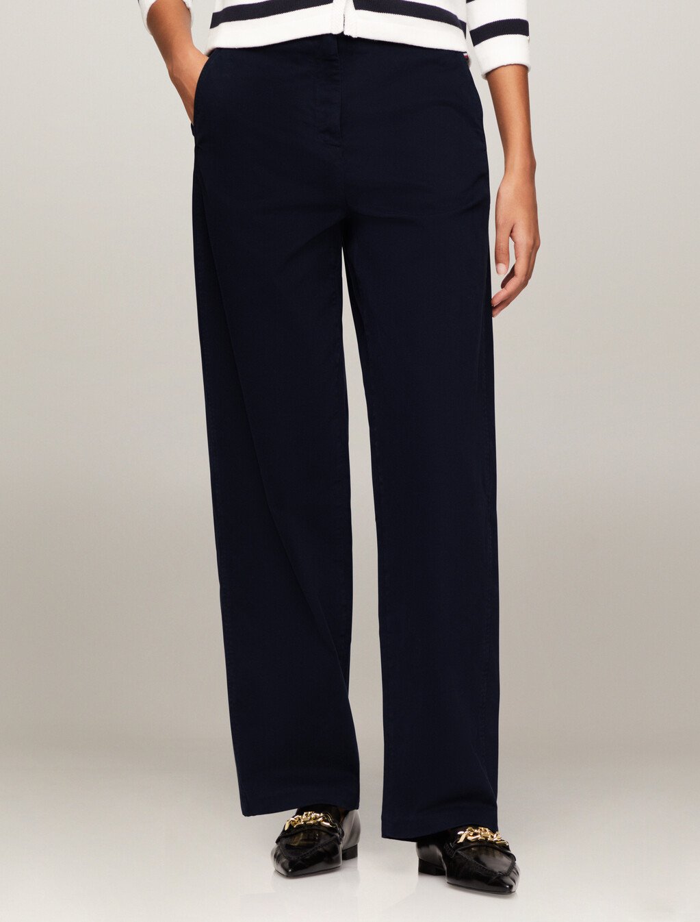 Comfort Relaxed Straight Pants, Desert Sky, hi-res
