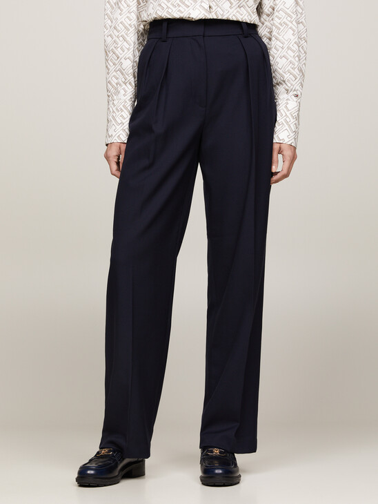 Pigment Dyed Relaxed Straight Leg Trousers