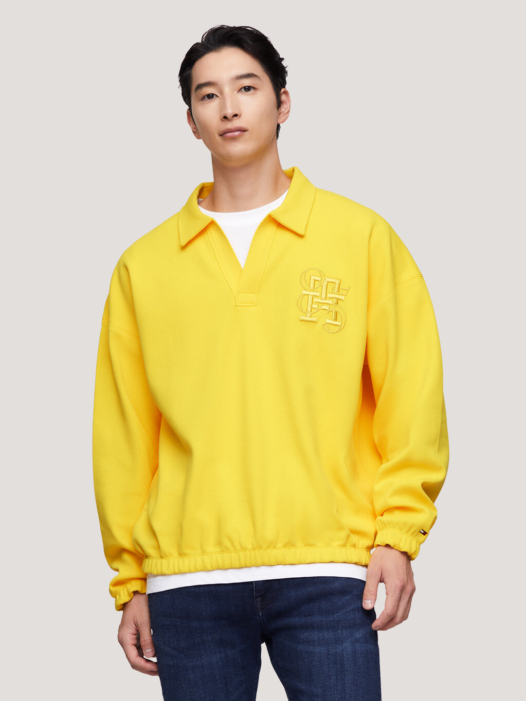 1985 Collection TH Monogram Popover Jacket, Eureka Yellow, hi-res