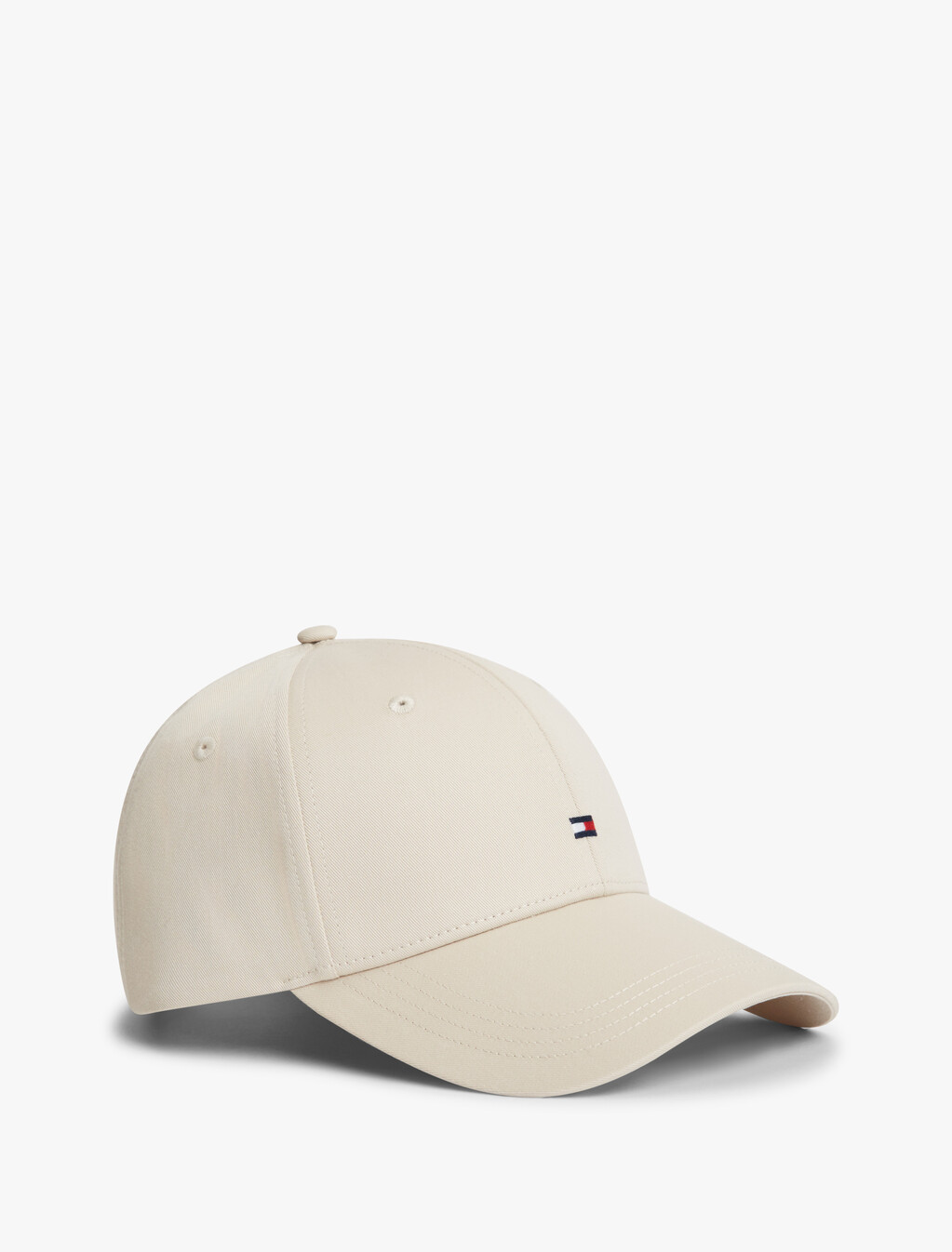 Hilfiger 旗幟六片式棒球帽, Classic Beige, hi-res