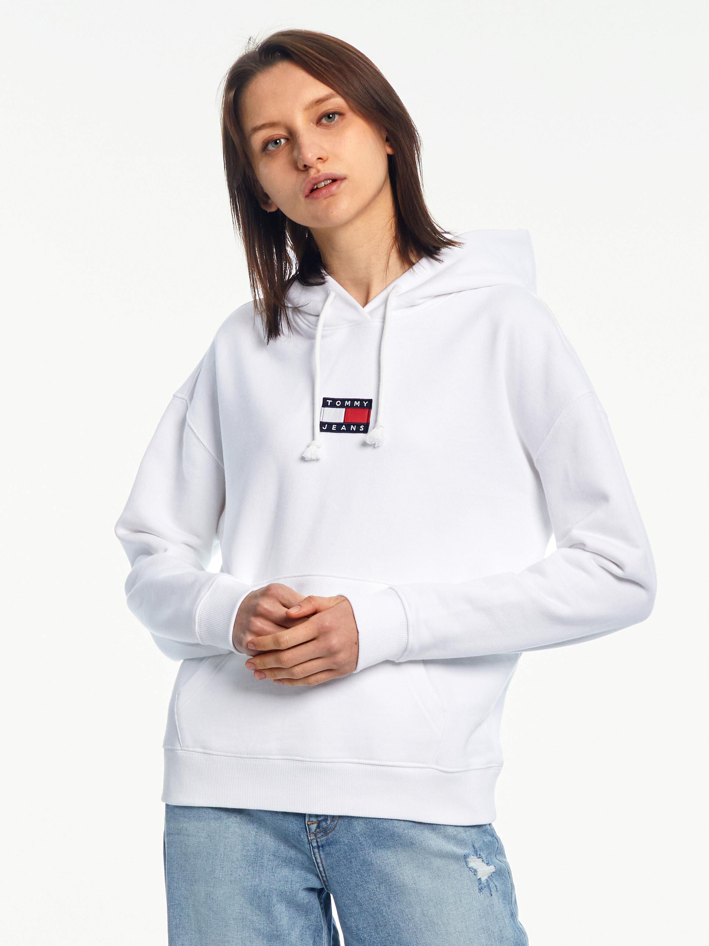 tommy hilfiger cropped hoodie