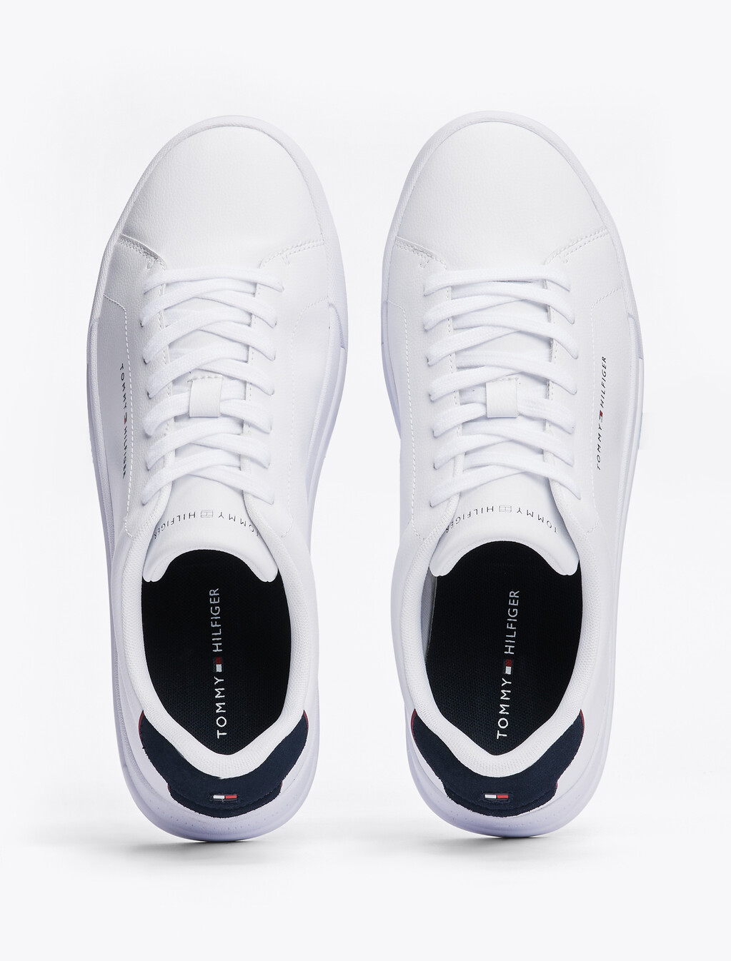 Pebble Grain Court Trainers, White/Desert Sky, hi-res