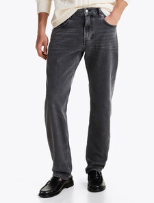 Whiskered Straight Tapered Leg Jeans, Trevor Grey, hi-res