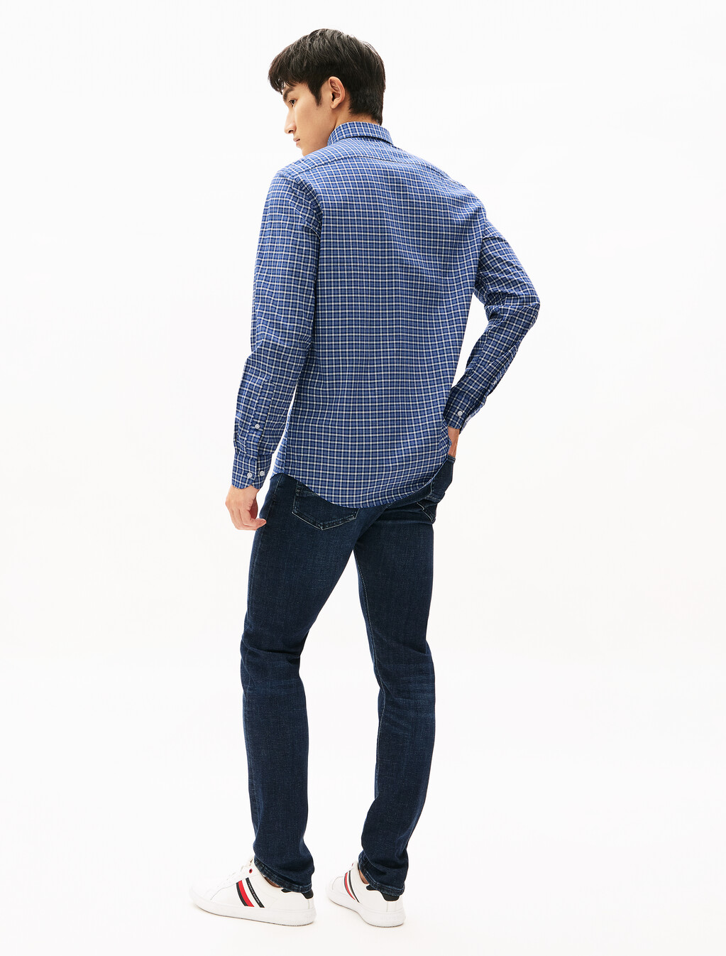 牛津格紋襯衫, Wedge Blue / Check, hi-res