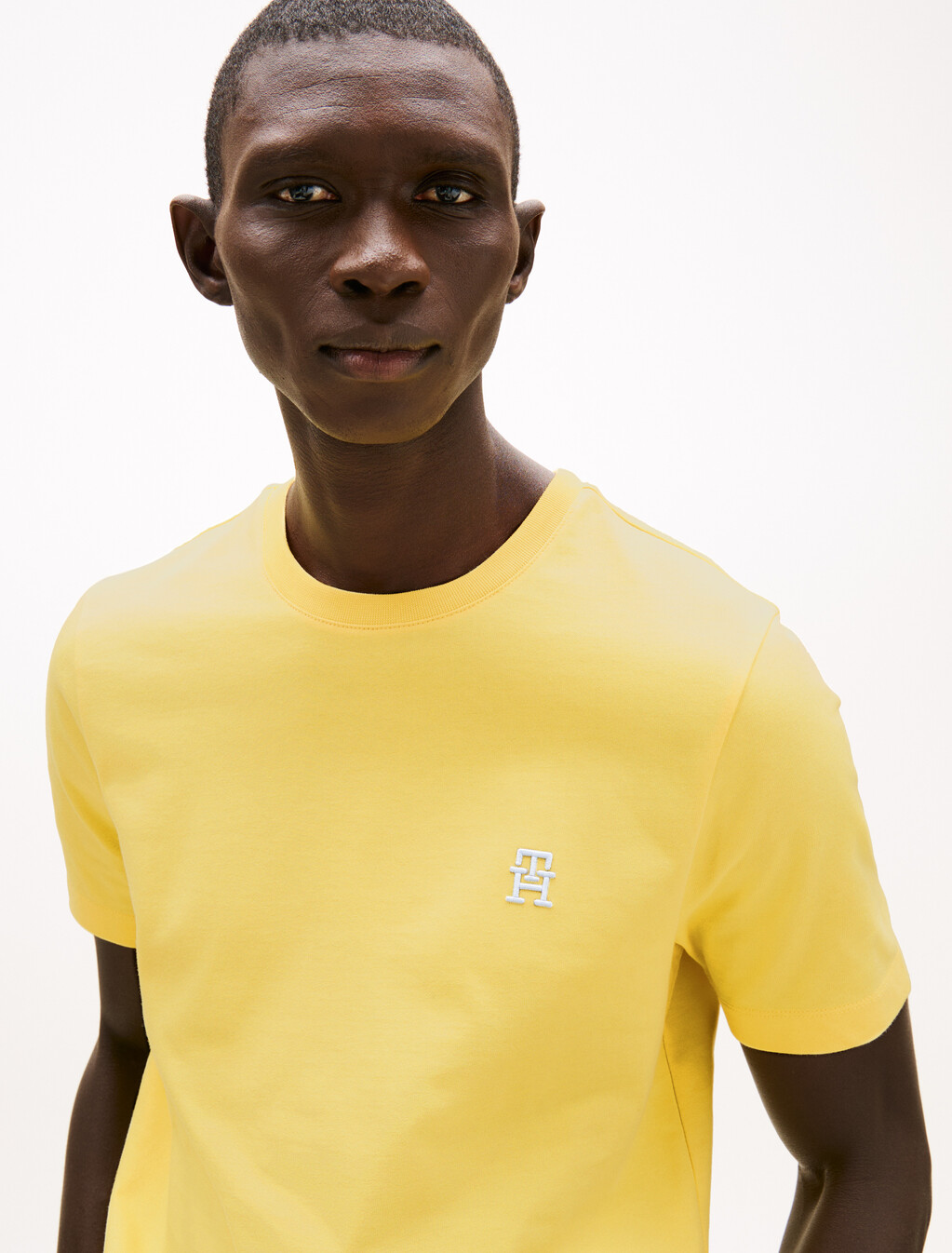 Contrast TH Monogram Embroidery T-Shirt, Citronella, hi-res