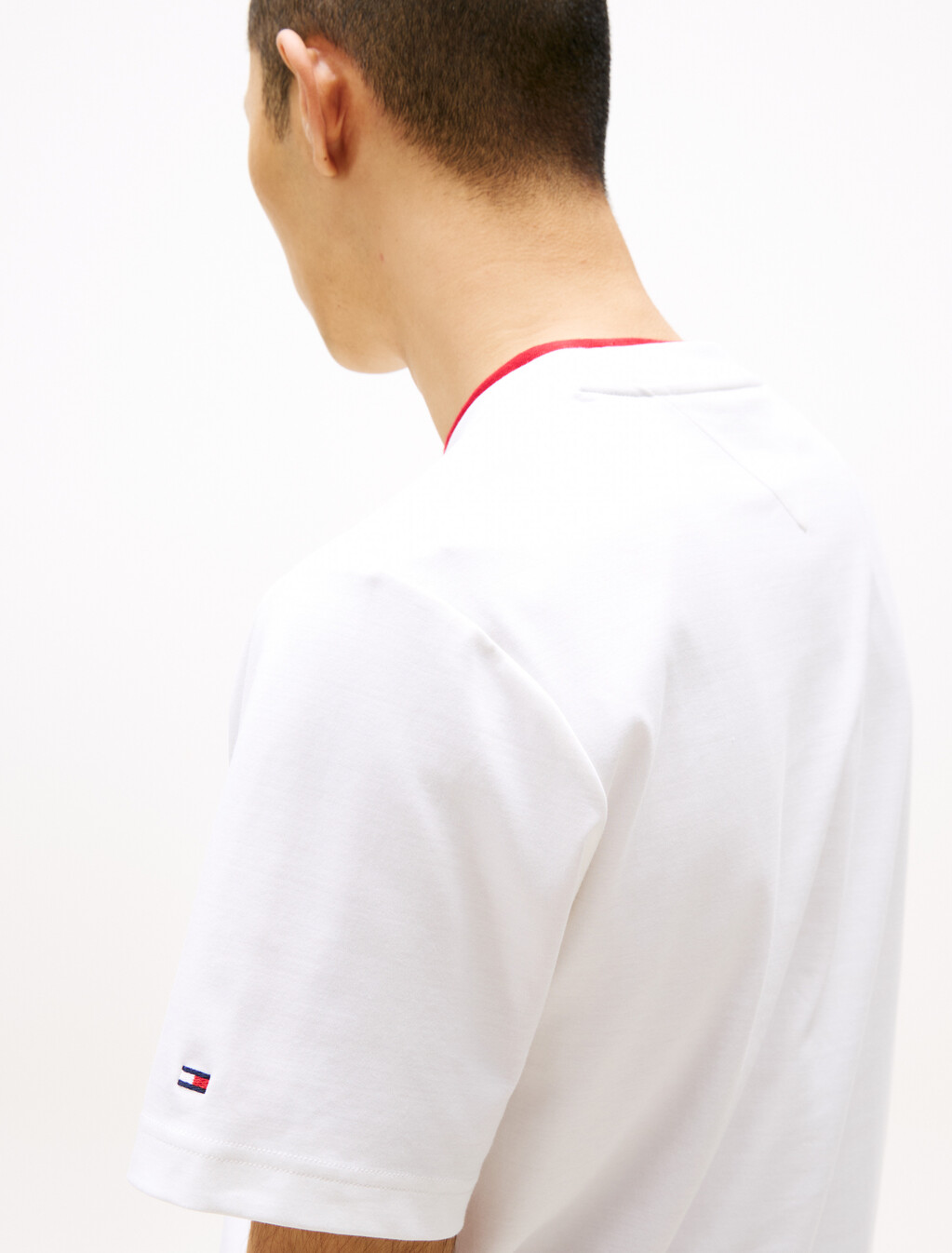 Hilfiger 浮雕標誌 T 恤, White, hi-res