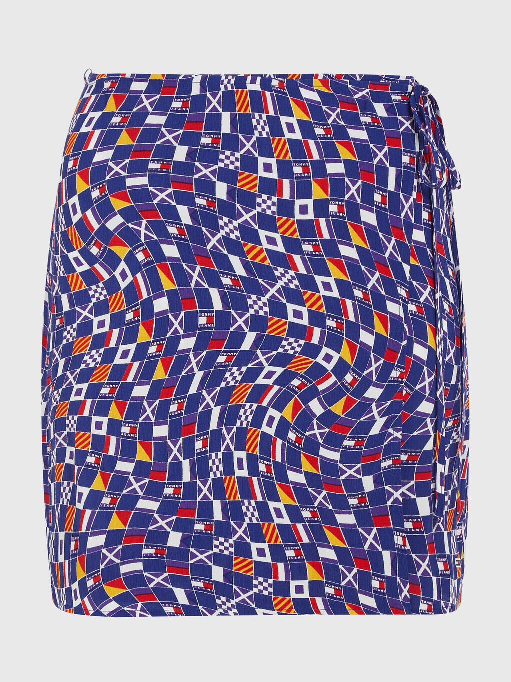 Archive Checkerboard Flag Mini Skirt, Archive Flag Print, hi-res