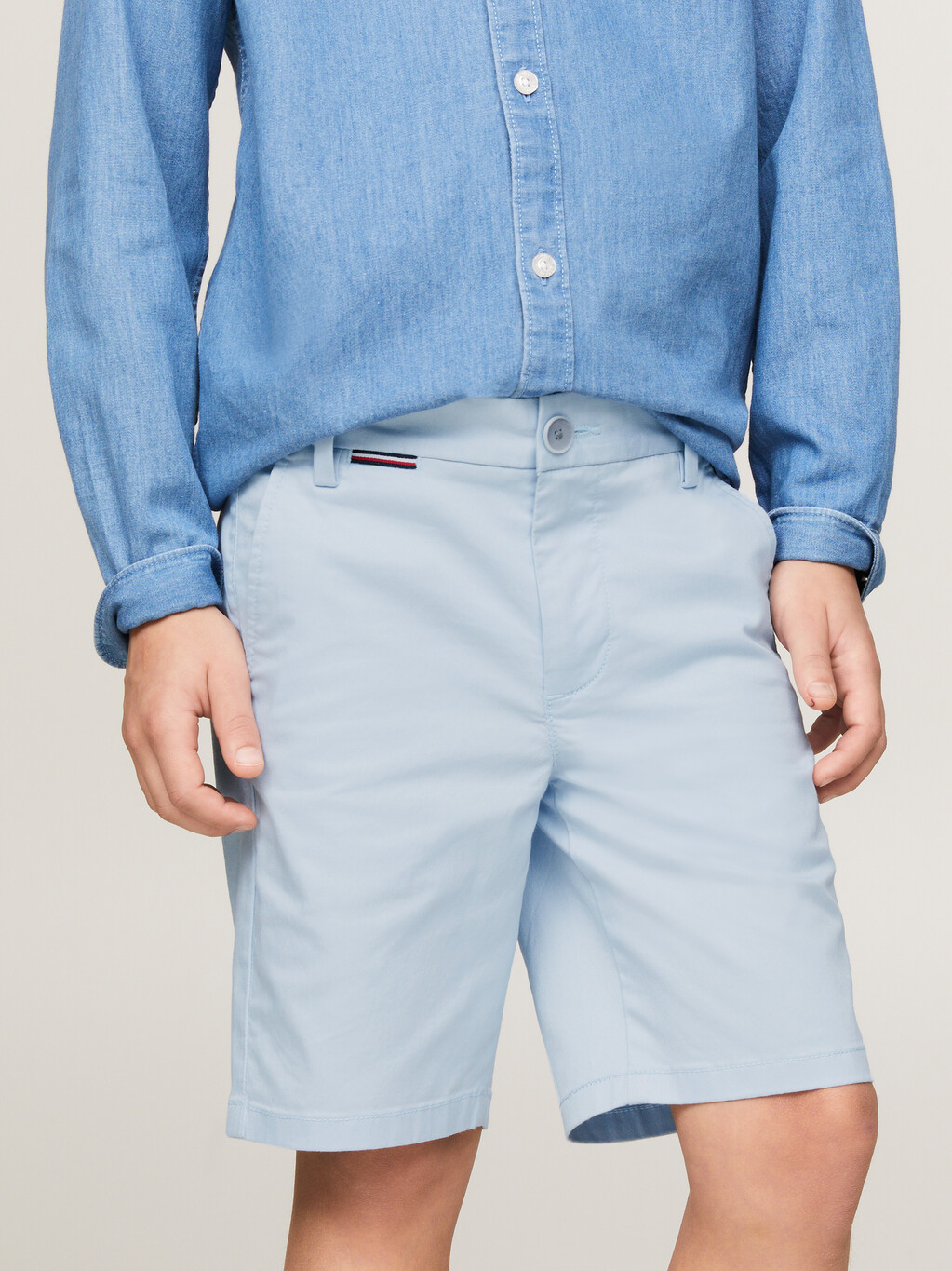 1985 系列 Essential 斜紋棉布短褲, Breezy Blue, hi-res