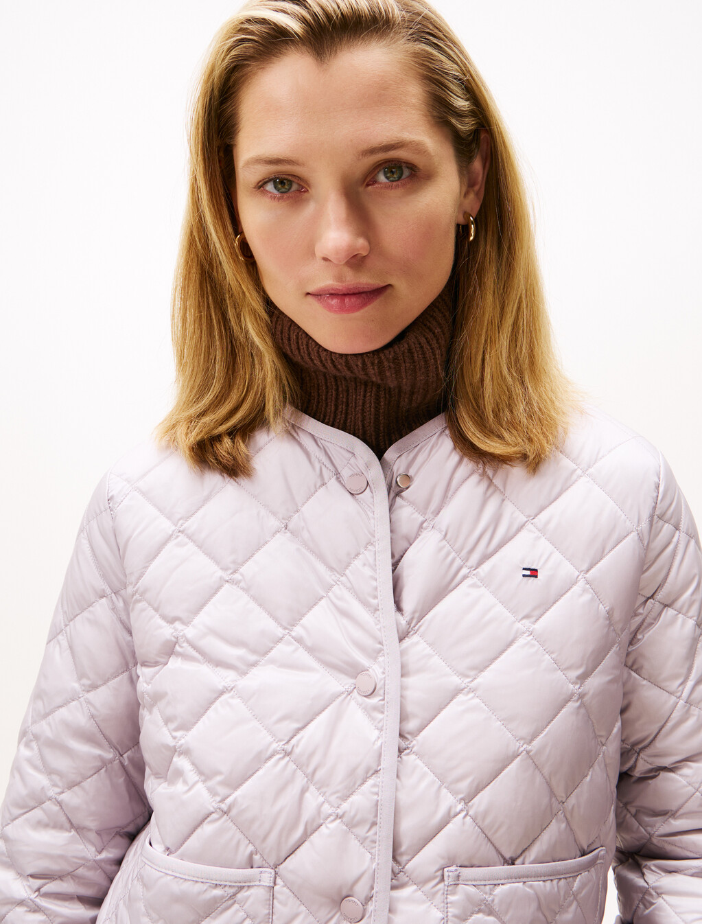 Lightweight Down Quilted Jacket, Lilac Dusk, hi-res