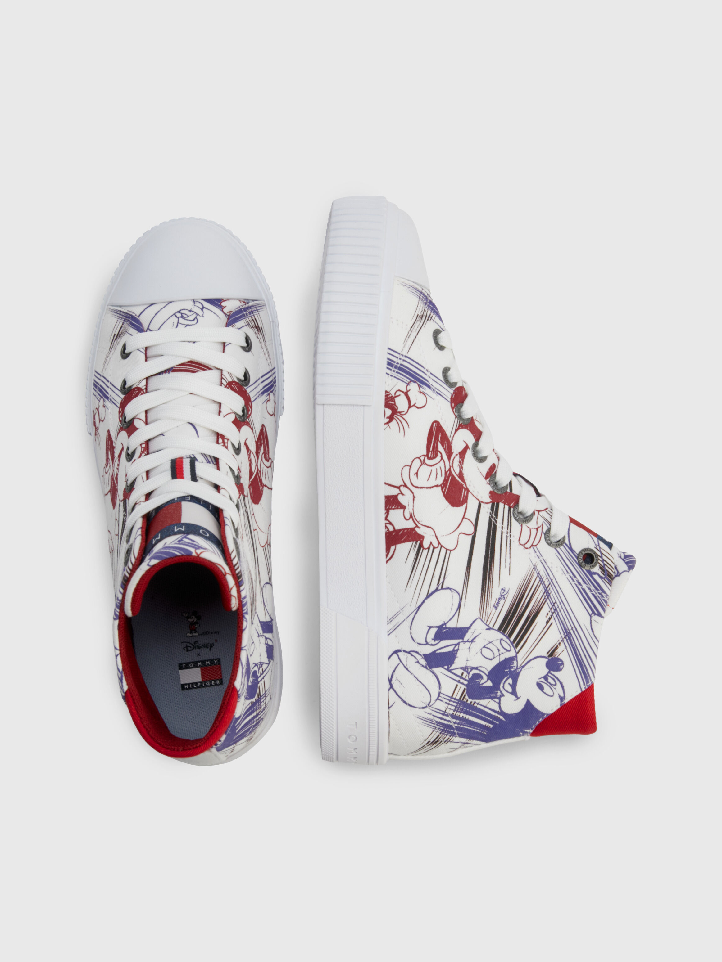 Disney X Tommy Artwork High Top Trainers Tommy Hilfiger
