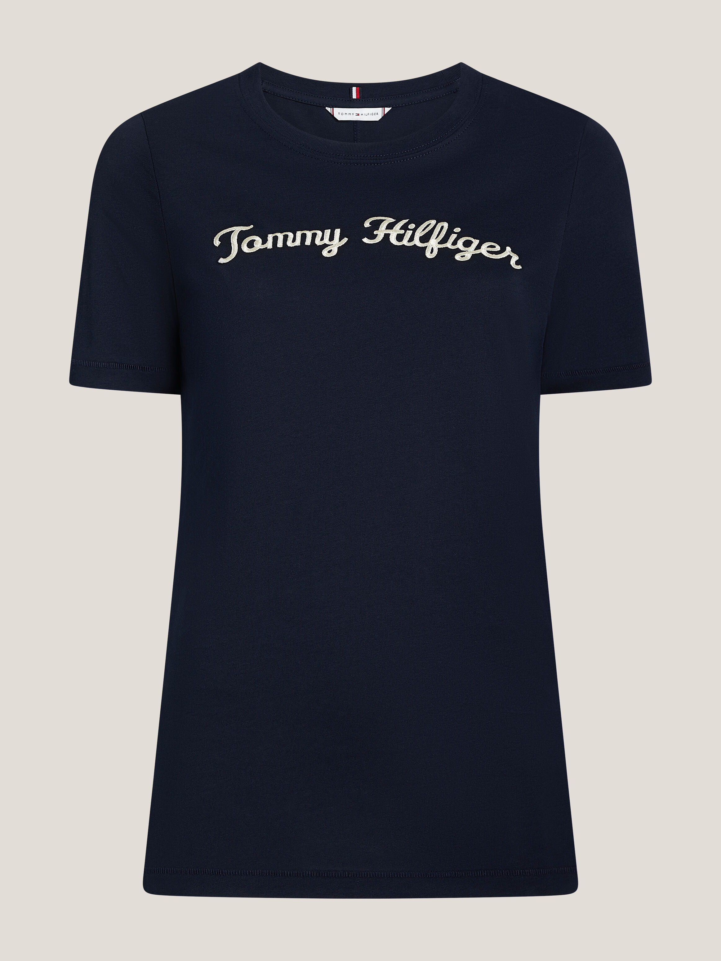 Script Logo Embroidery T Shirt