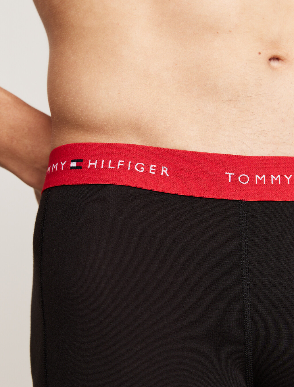 3 件組標誌腰帶三角內褲, Bright Blue/Black/Deep Crimson, hi-res