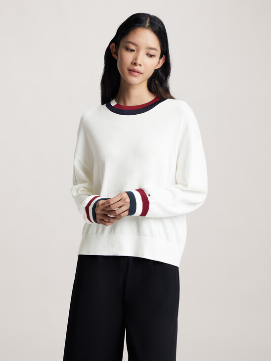 Global Stripe Pullover Sweater