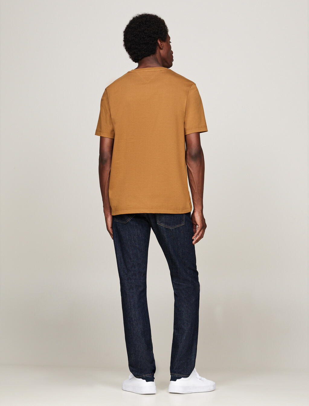 Vertical Flag Embroidery T-Shirt, Country Brown, hi-res