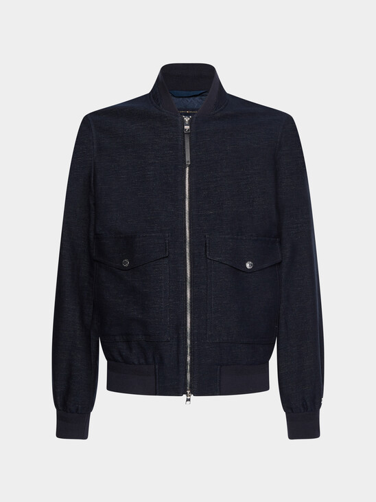 ELEVATED COTTON LINEN BOMBER