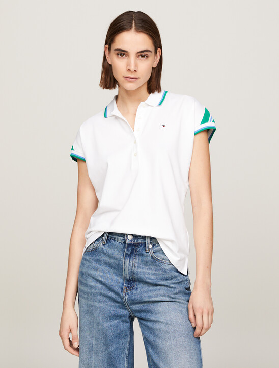 Regular Fit Cap Sleeve Polo