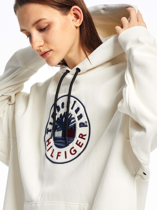 TOMMYXTIMBERLAND HOODED SWEATSHIRT DRESS TOMMYXTIMBERLAND HOODED SWEATSHIRT DRESS