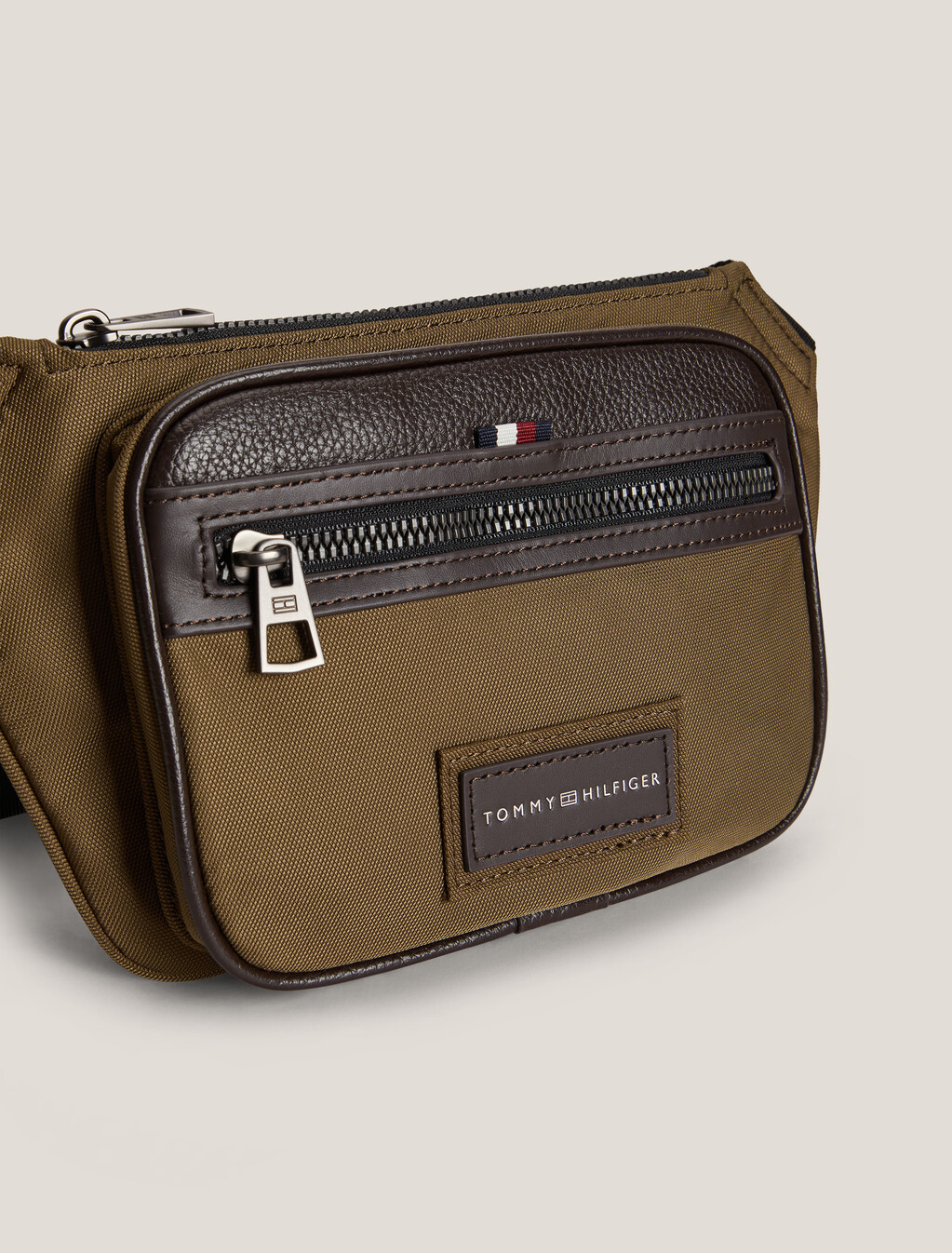 Casual Logo Patch Bum Bag, Brown Olive, hi-res