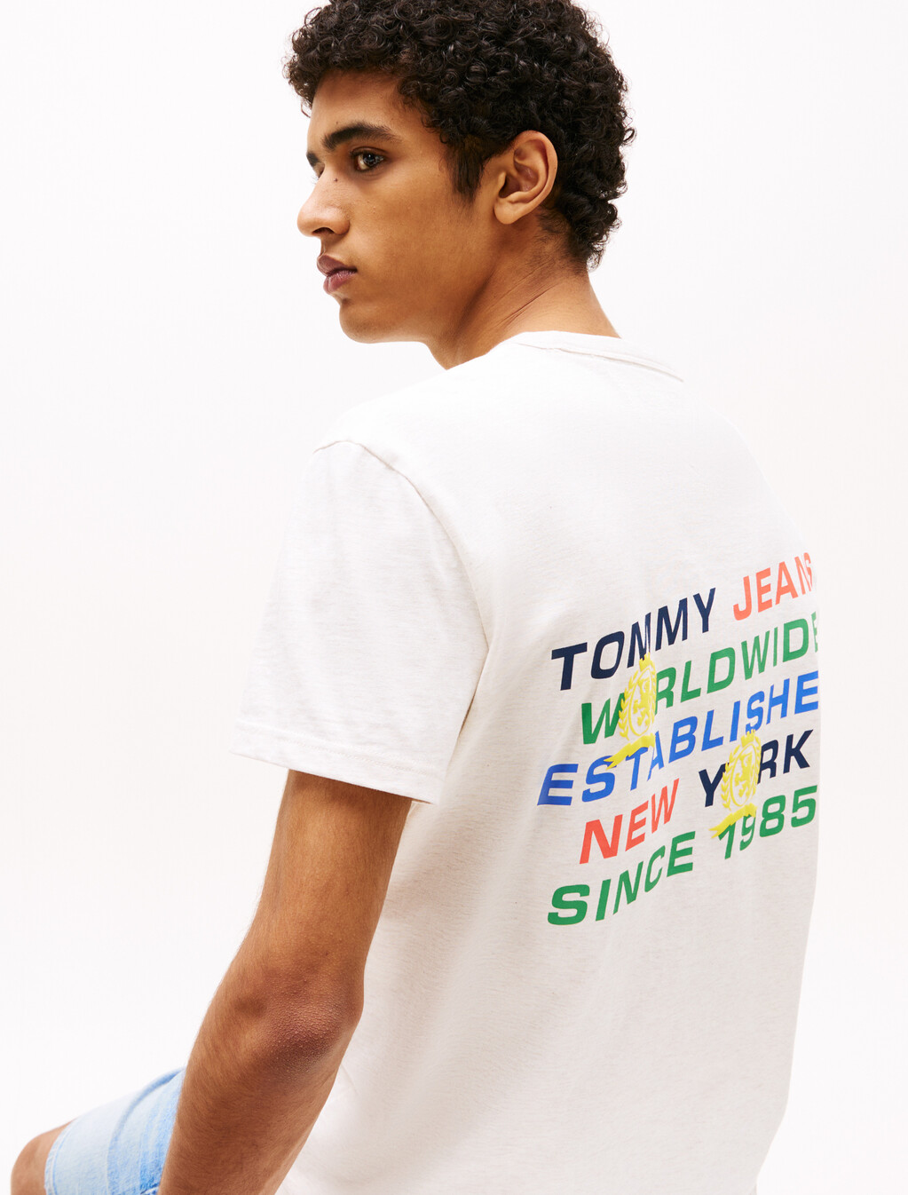 Back Graphic Logo T-Shirt, Oat Marl Htr, hi-res
