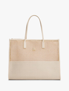City Woven Summer Tote, Classic Beige, hi-res