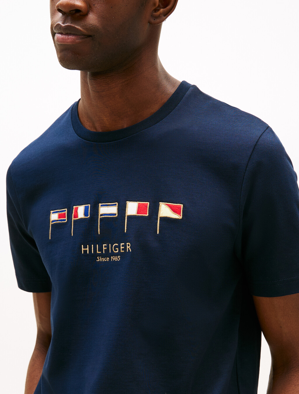 Hilfiger 多旗幟圖案 T 恤, Desert Sky, hi-res