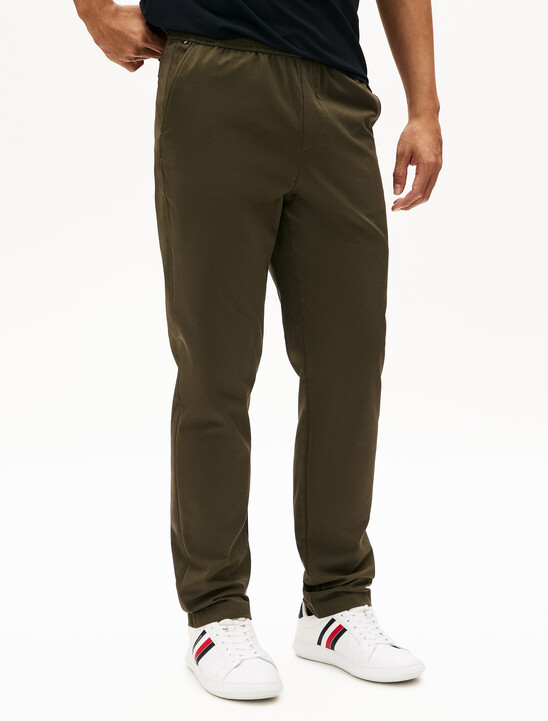 Airdot Elastic Waistband Slim Pants