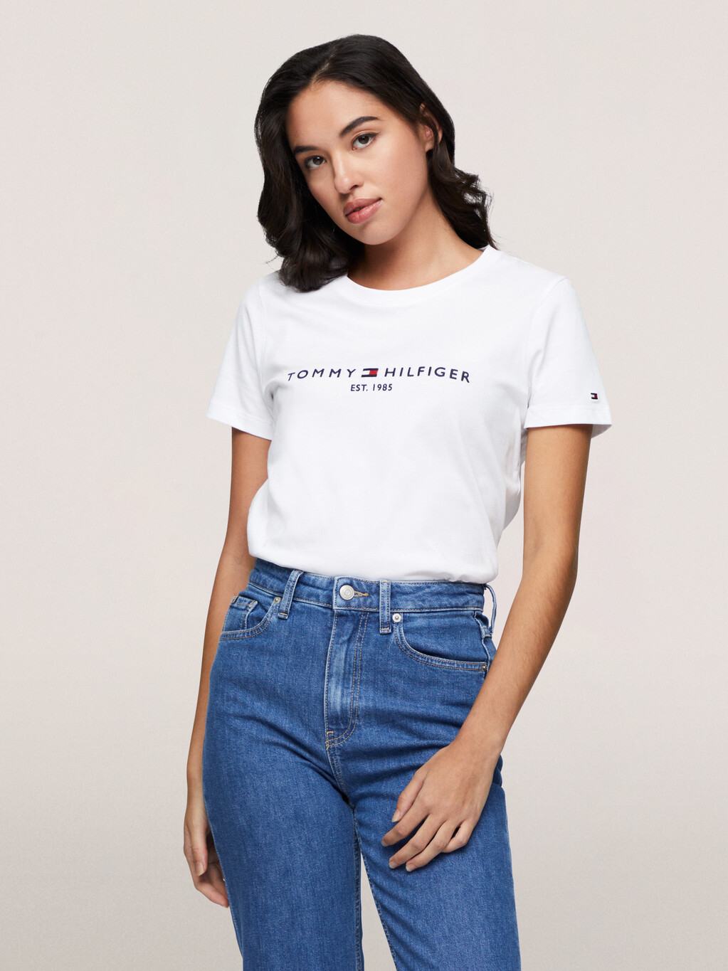 Organic Cotton Logo T-Shirt, White, hi-res