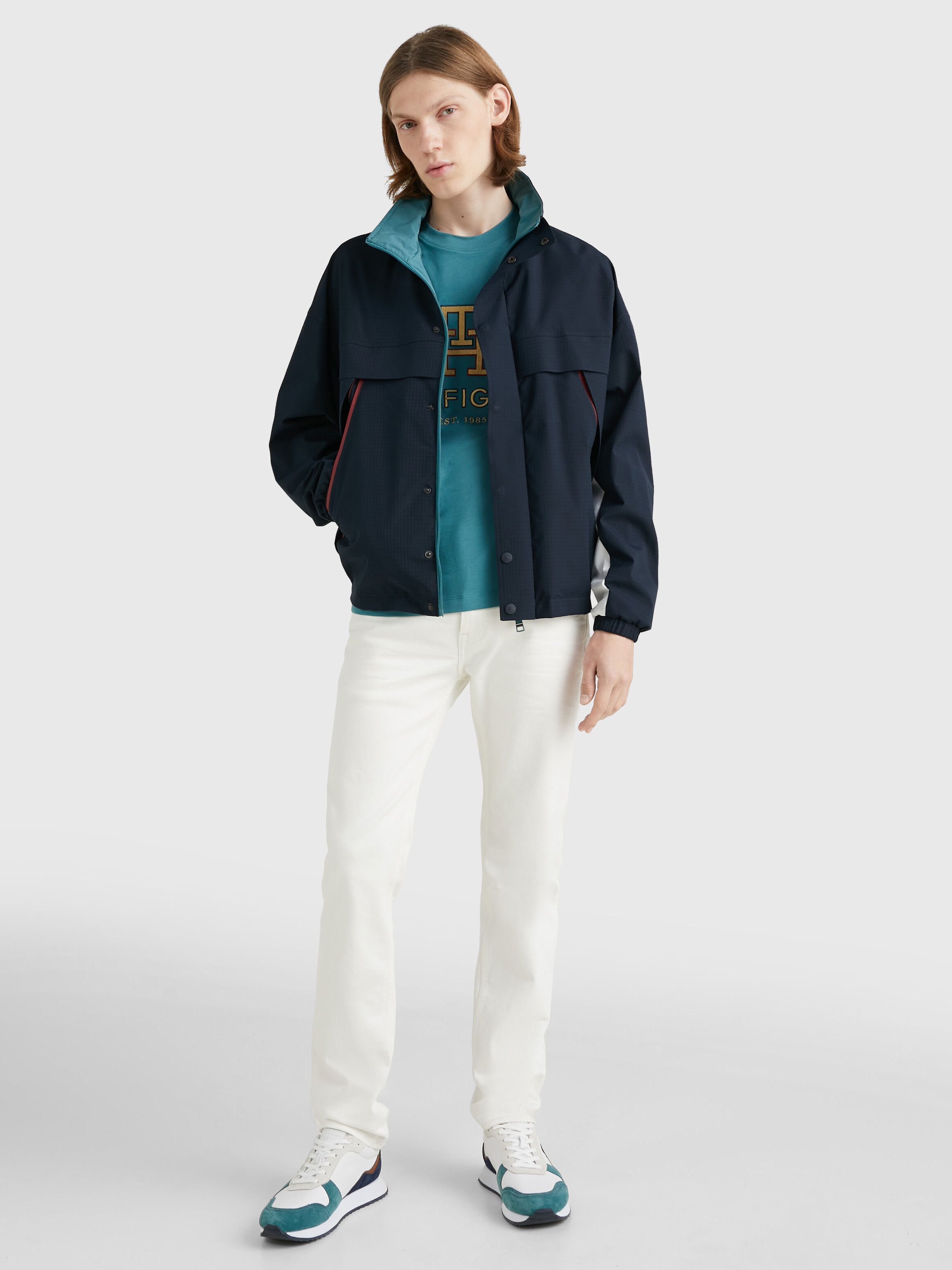 Tommy hilfiger reversible windbreaker on sale