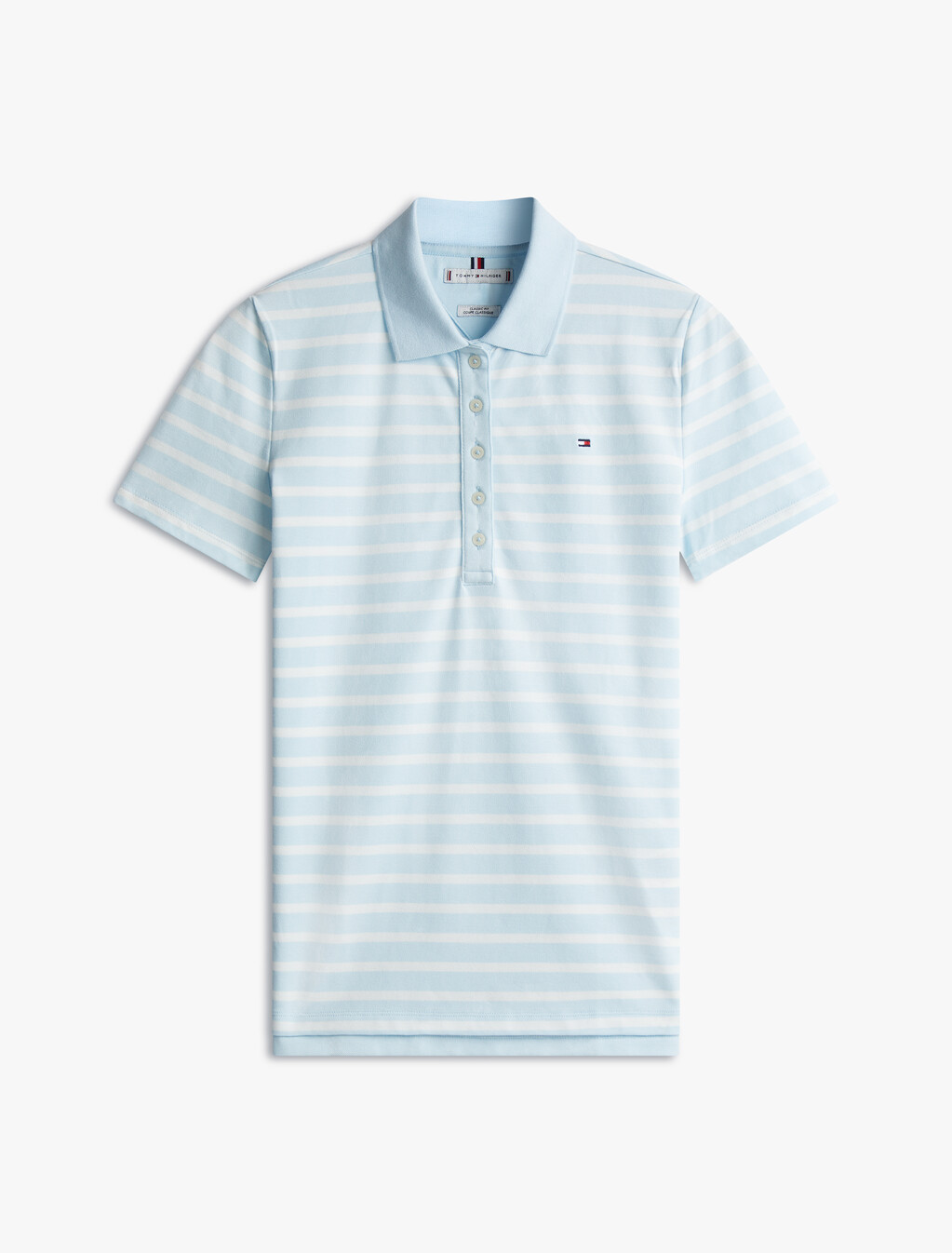 Stripe Short Sleeve Slim Polo, Keepsake Blue Multi, hi-res