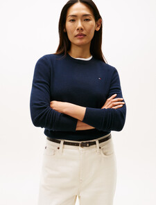 Cashmere Crewneck Sweater, Desert Sky, hi-res
