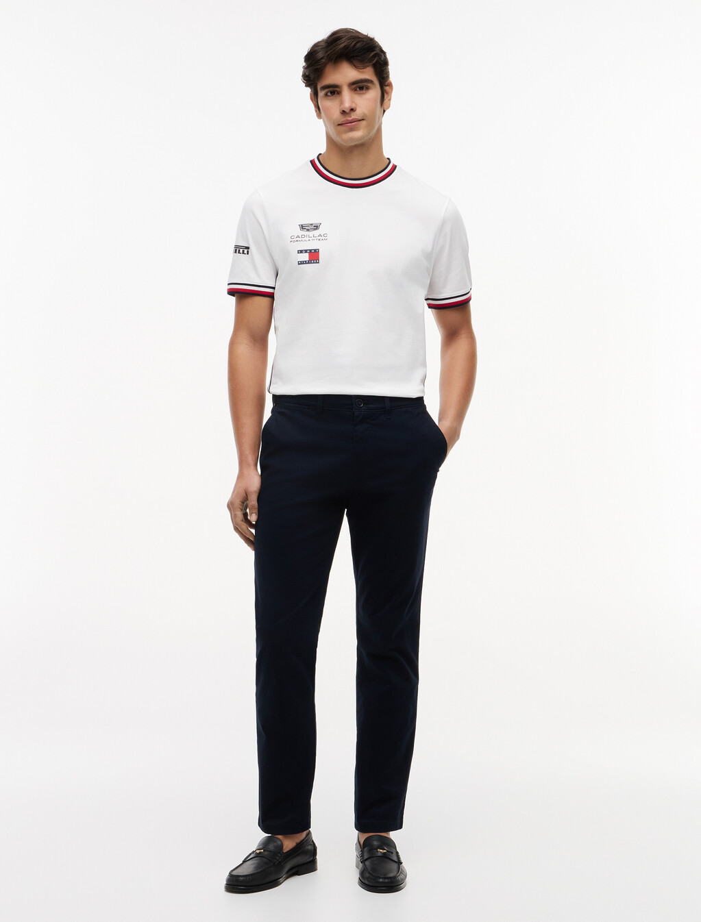 TH x Cadillac Formula 1&reg; 車隊復刻版 T 恤, White, hi-res