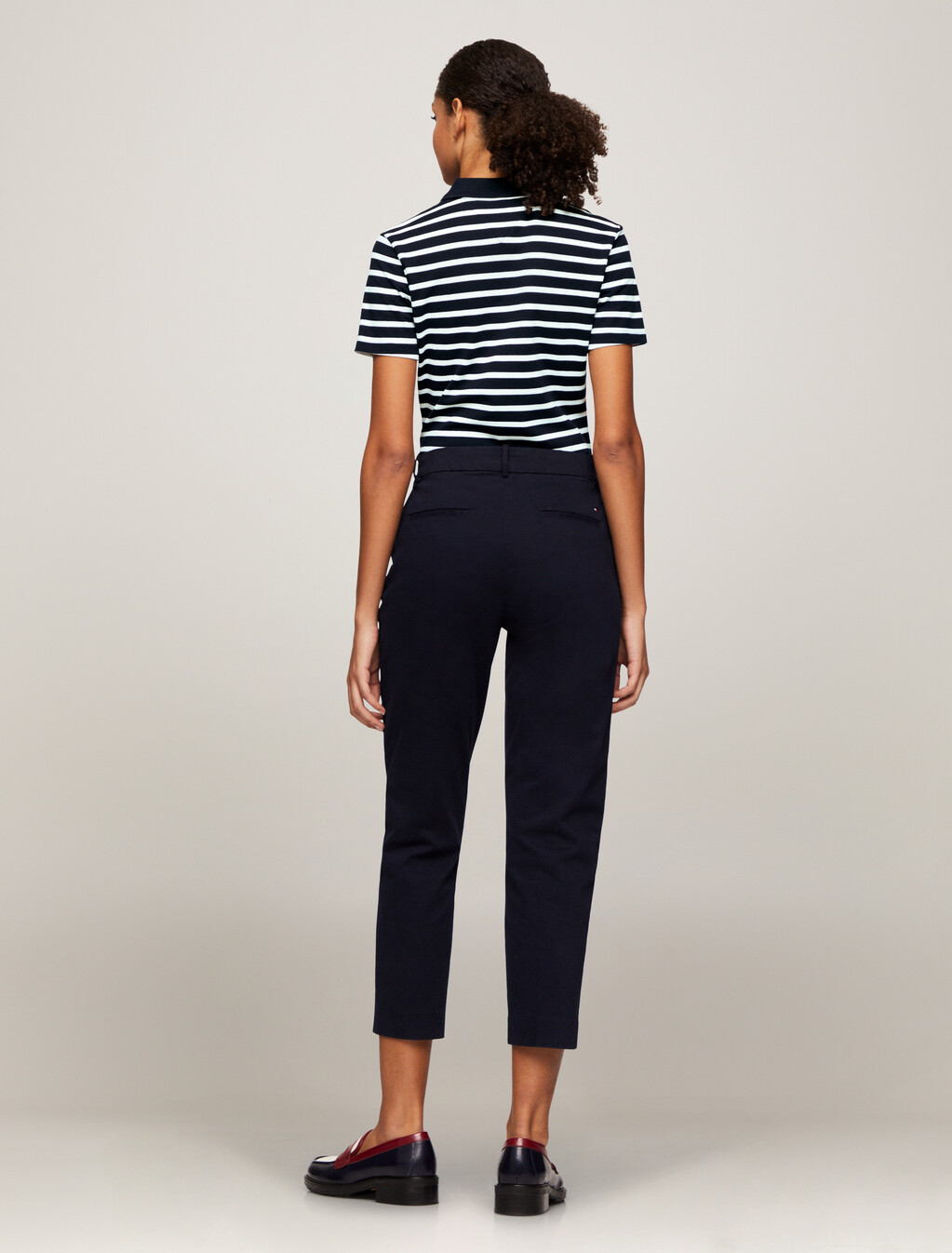 Stripe Short Sleeve Slim Polo, Desert Sky Multi, hi-res