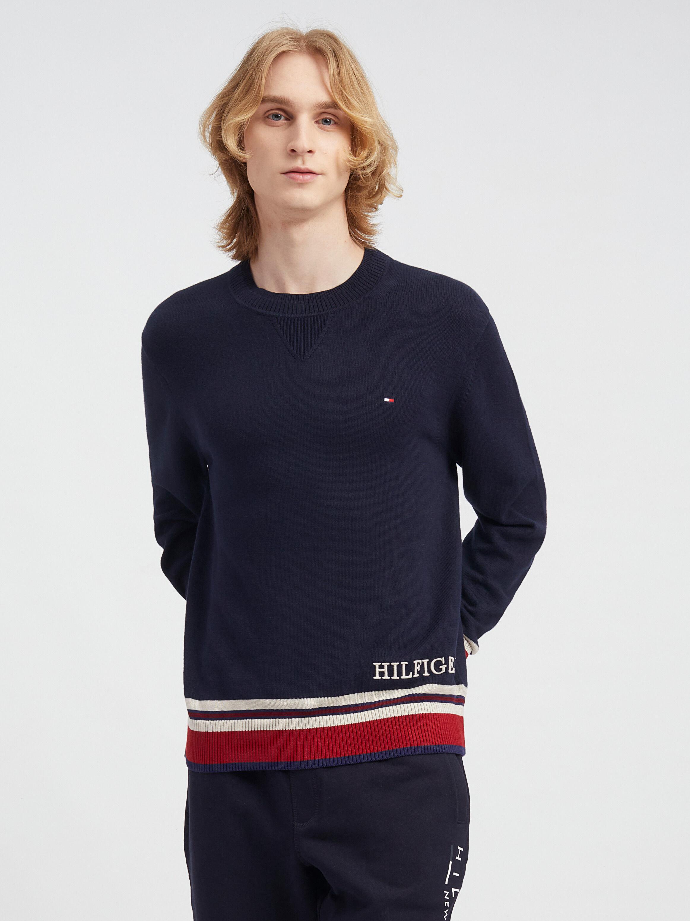 Tommy hilfiger crew neck jumper best sale