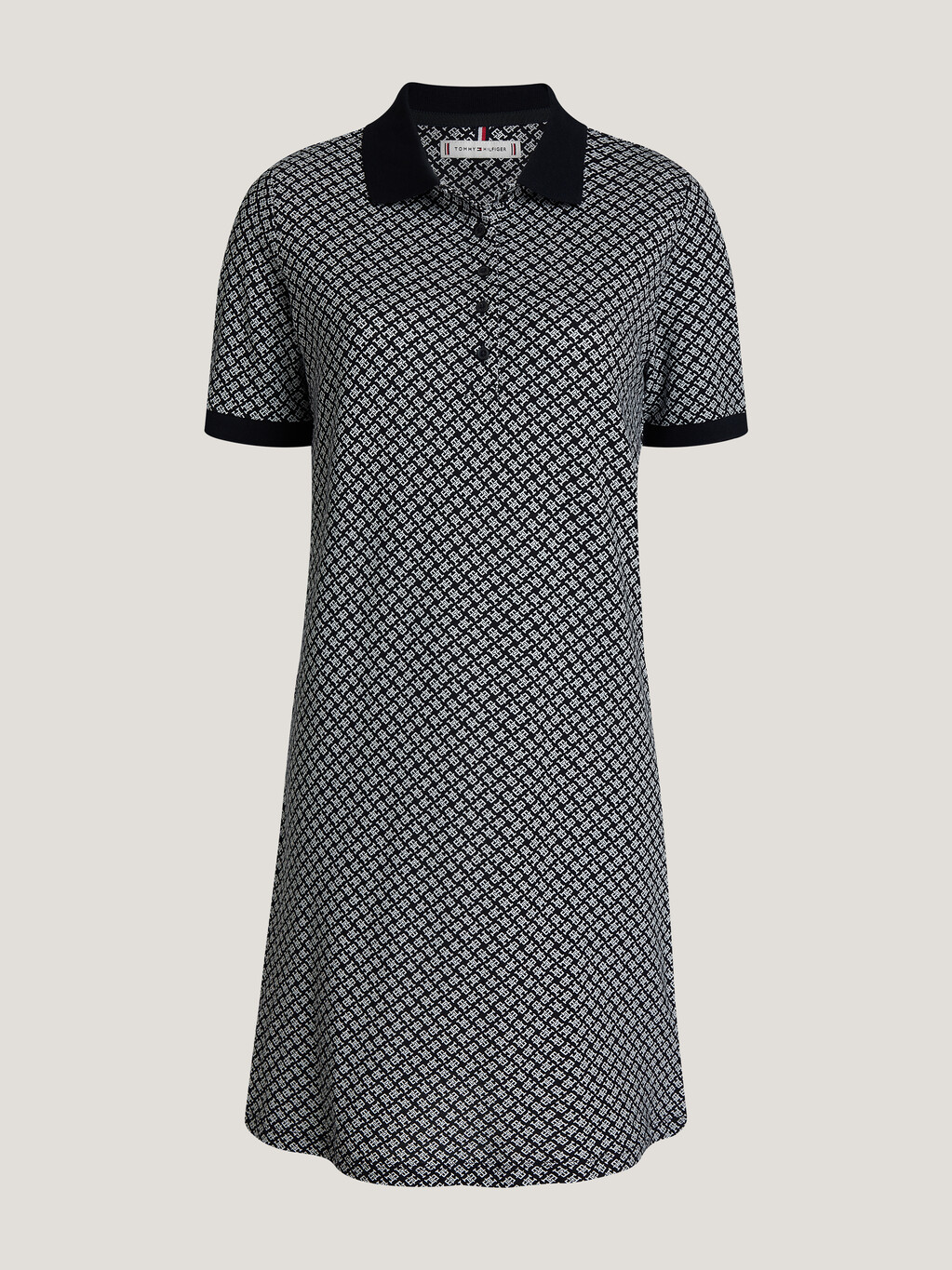 TH Monogram Polo Dress, Mini Scattered Amd/ Desert Sky, hi-res