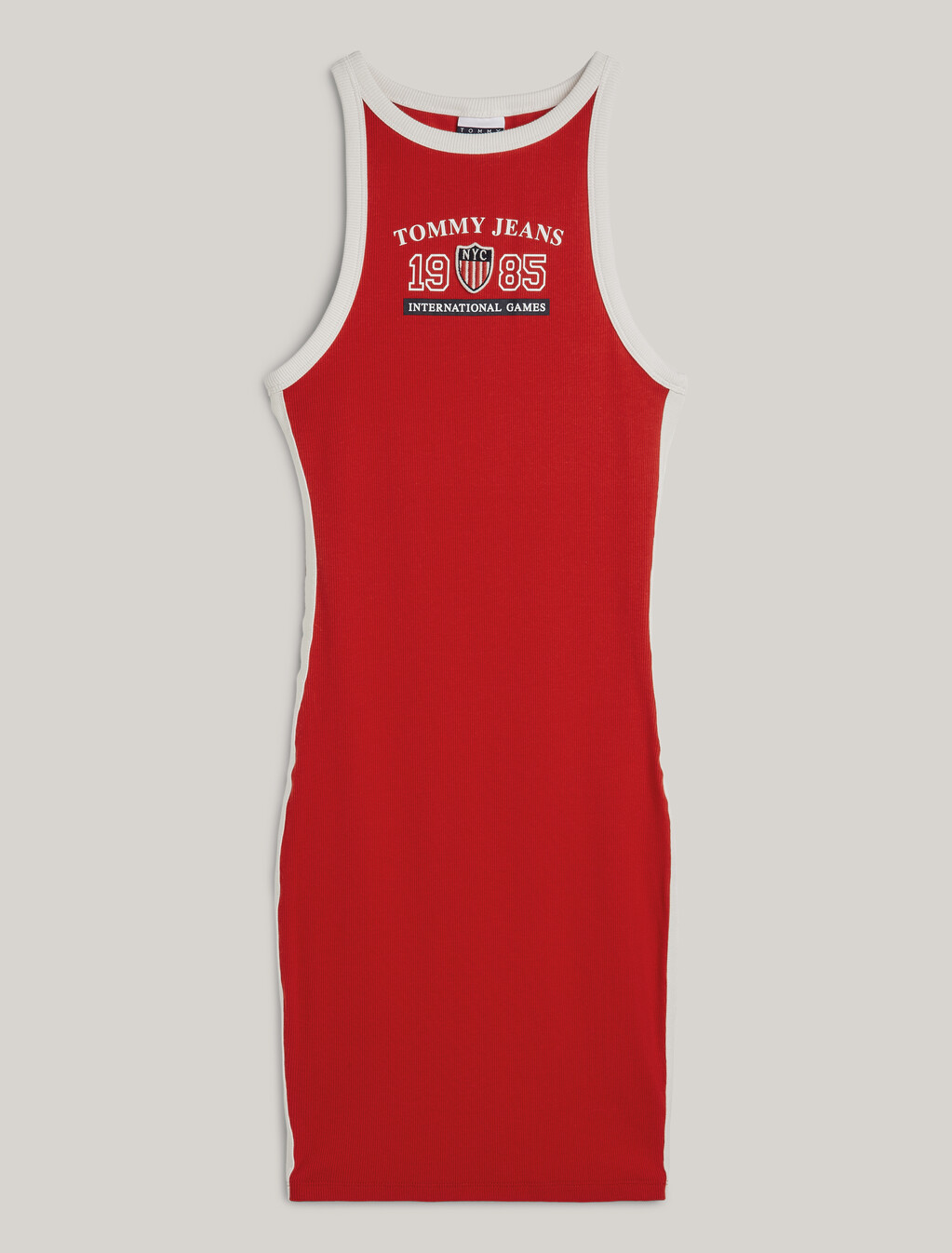 TJ x INTERNATIONAL GAMES Logo Mini Dress, Deep Crimson, hi-res