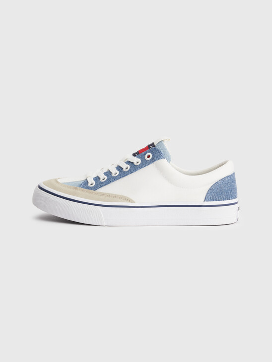 TOMMY JEANS DENIM PATCH VULCANIZED TRAINERS