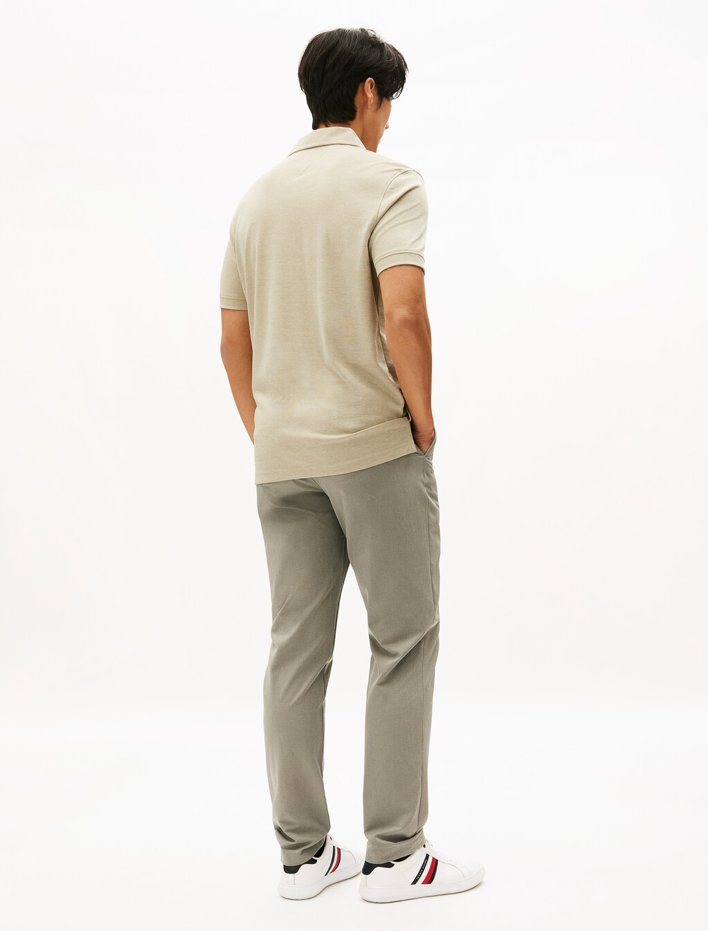 Performance 牛津布 Polo 衫, Sandalwood / White, hi-res