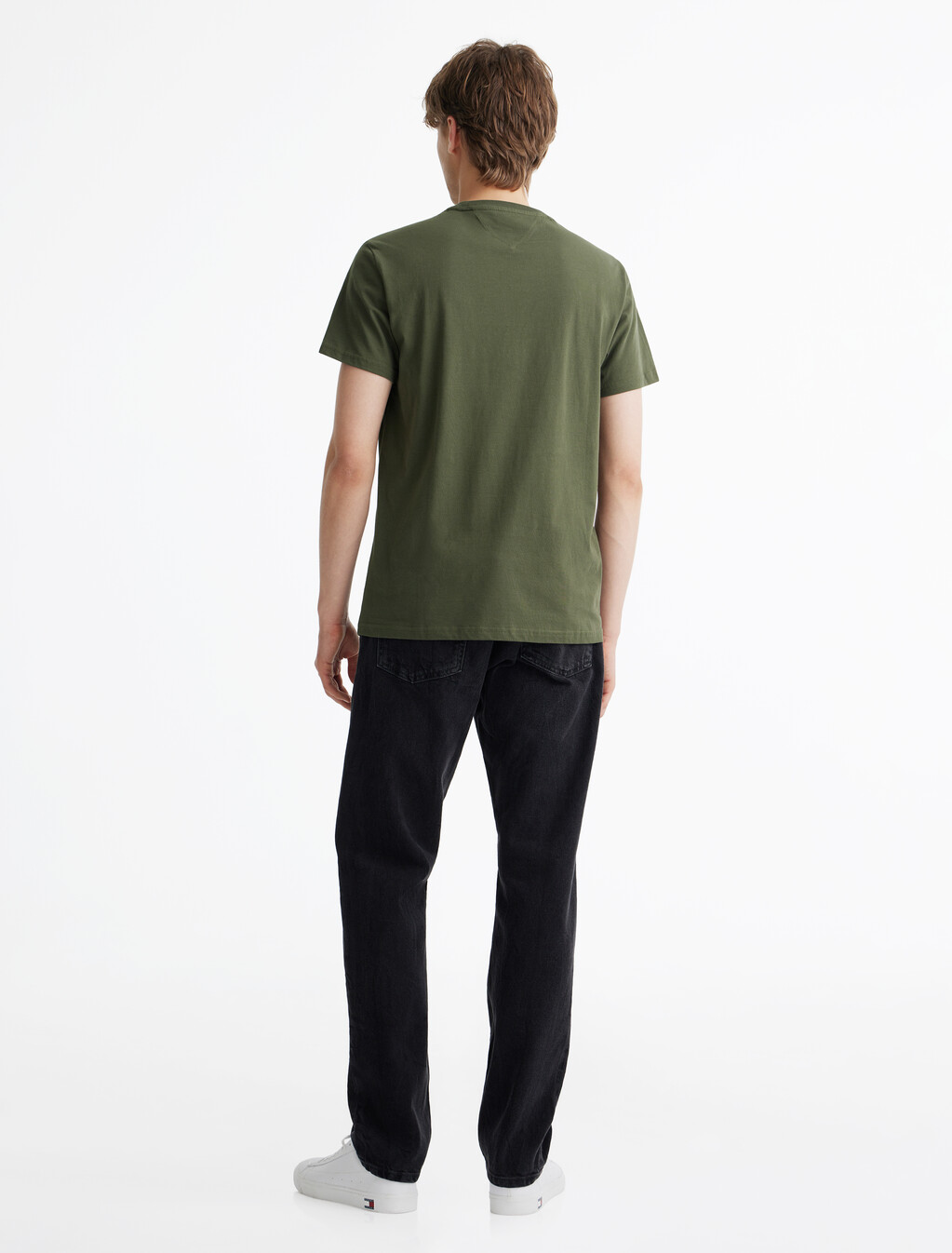 Signature Logo Slim T-Shirt, Fatigue Green, hi-res