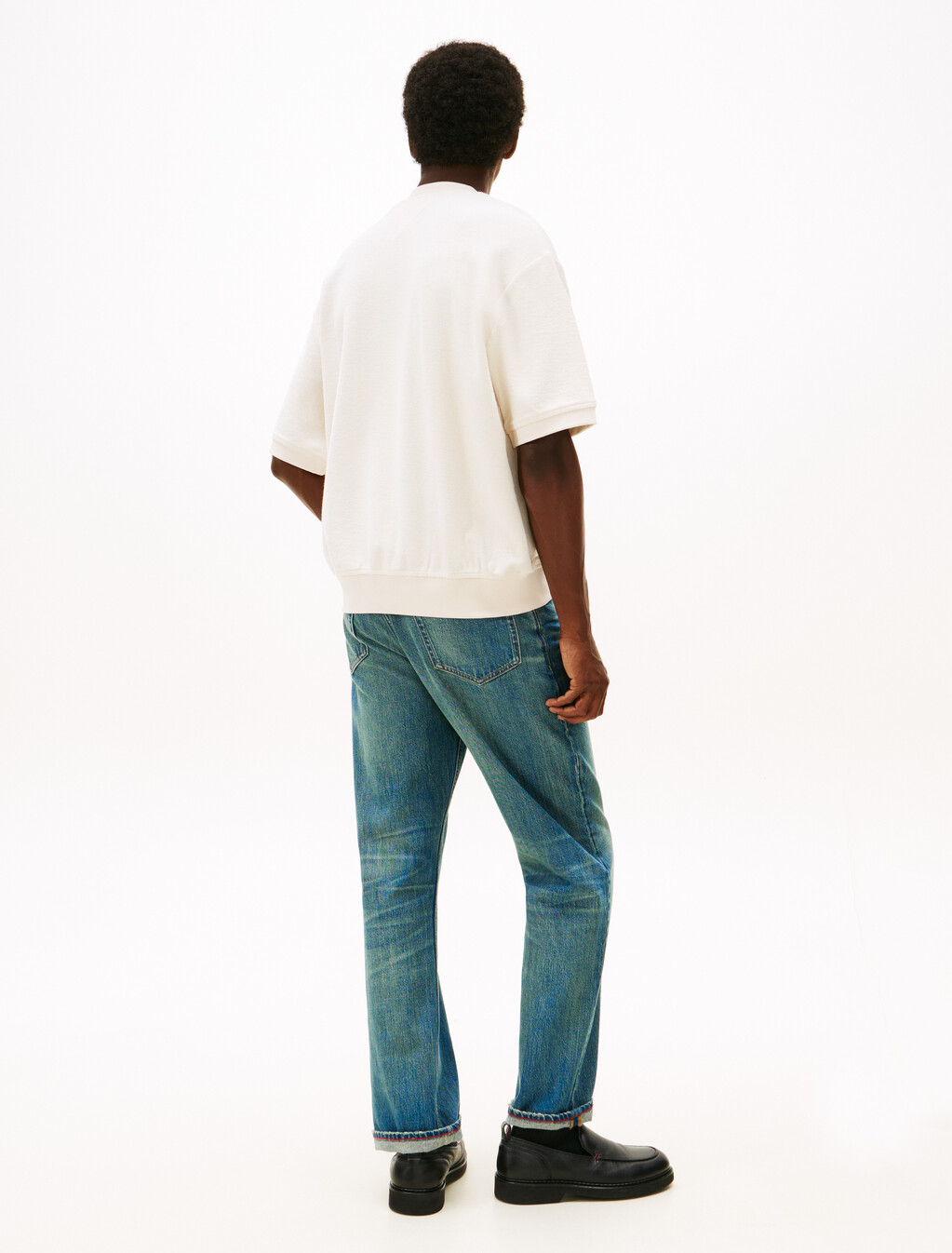 Reverse Terry Sweatshirt, Ivory Petal, hi-res