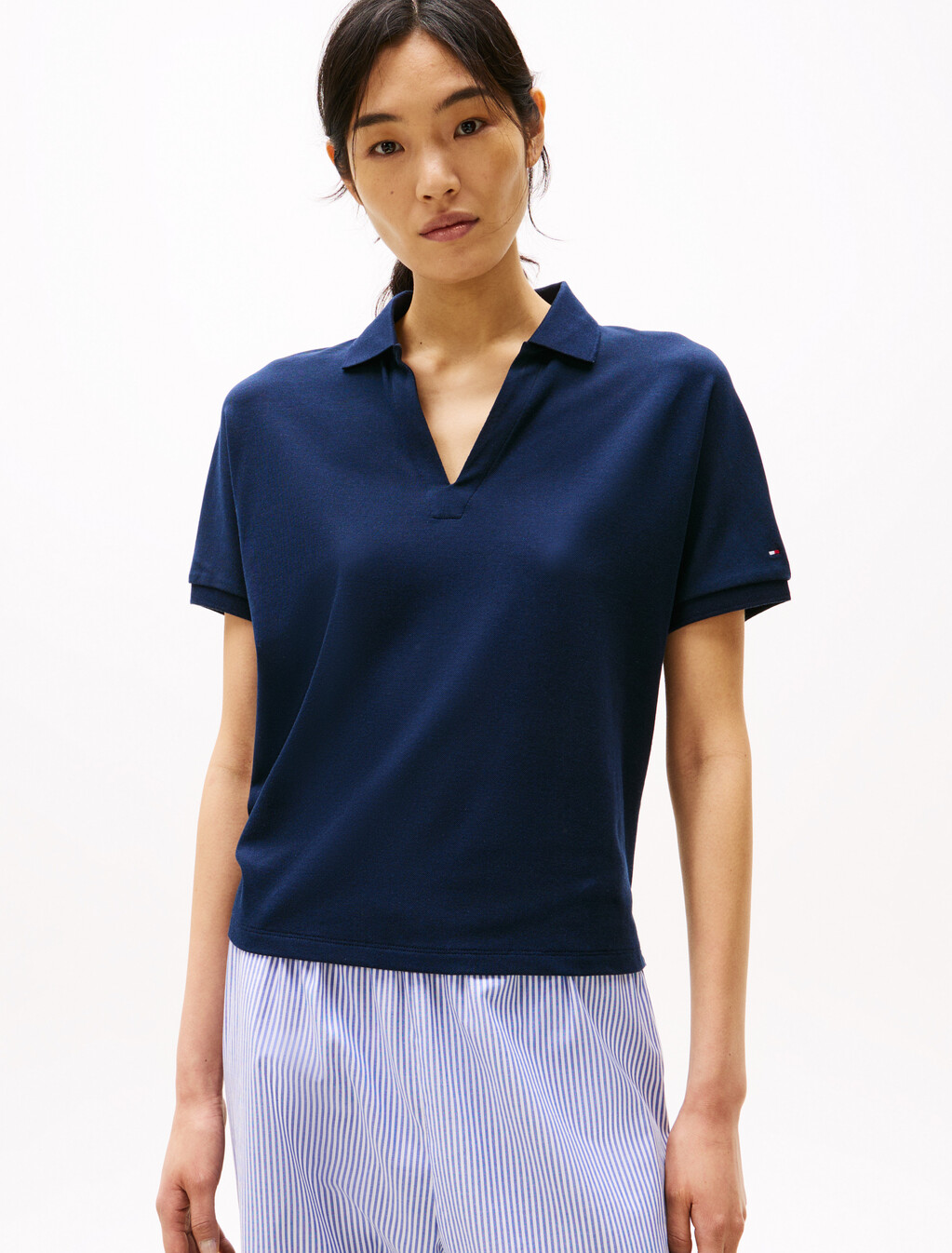 Relaxed Polo Shirt, Dark Night Navy, hi-res