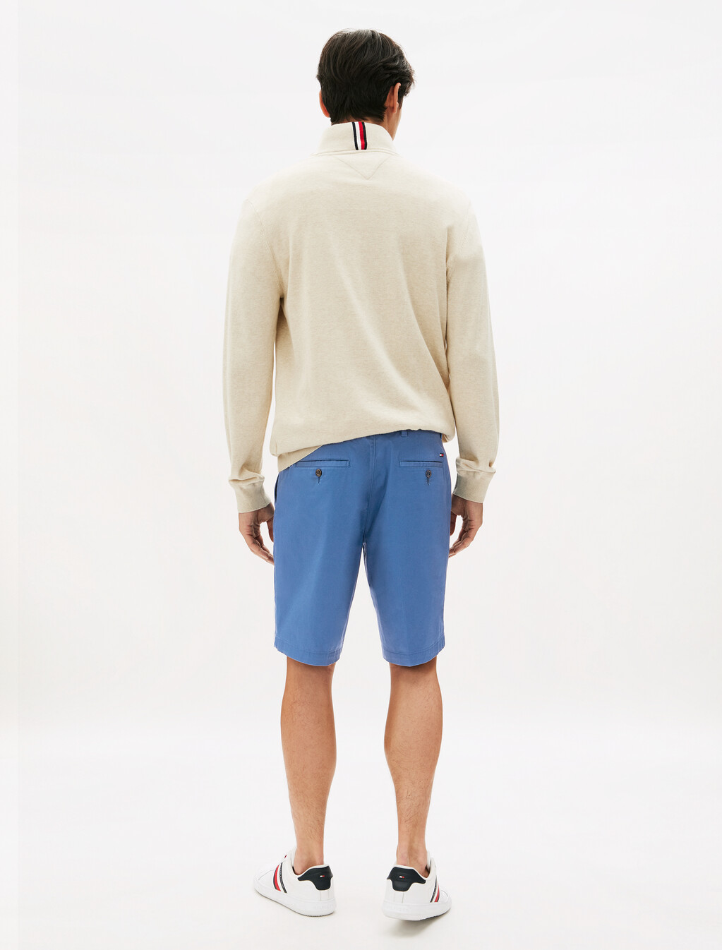 Brooklyn Cotton Satin Shorts, Award Blue, hi-res
